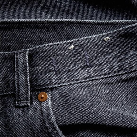 Madewell Women’s Super-Wide Leg Jeans Washed Black Long Rise Minimalist 30" - Picture 9 of 12